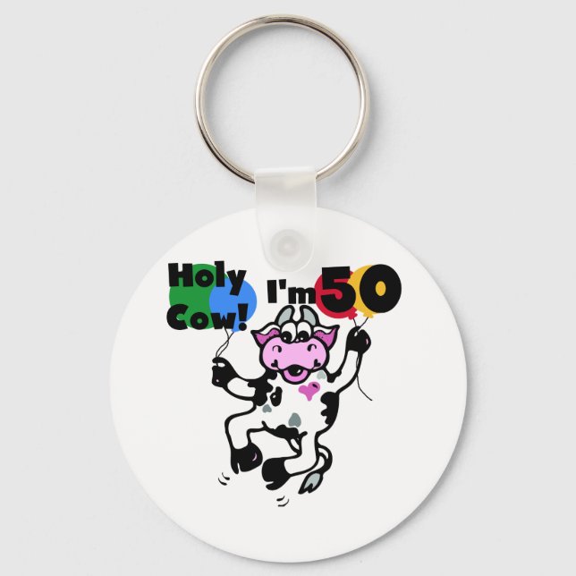 Chaveiro Santa vaca, tenho 50 Camisetas e presentes (Frente)