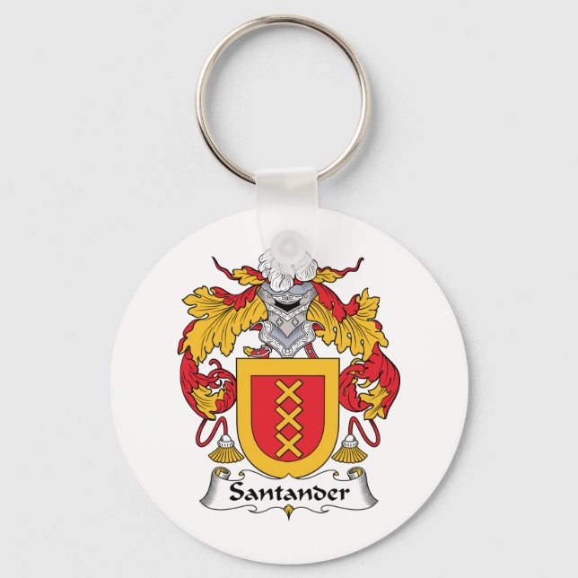 Chaveiro Santander Family Crest (Frente)