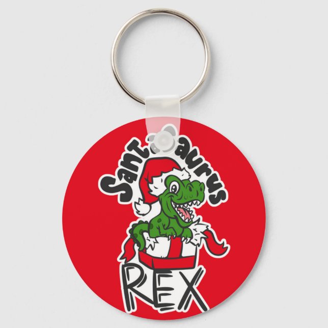 Chaveiro Santasaurus Rex (Frente)