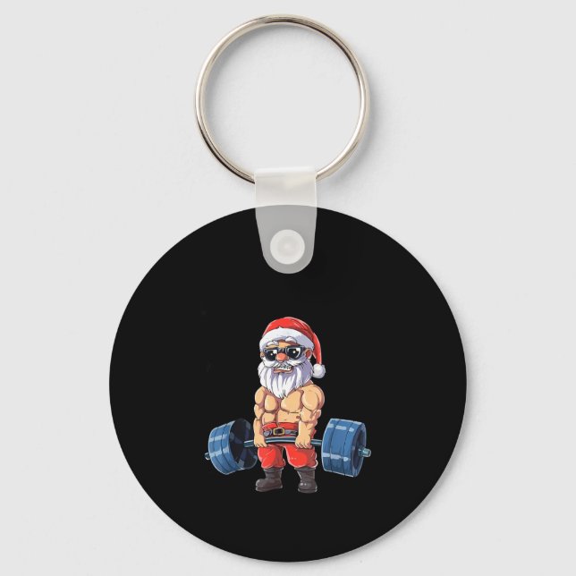 Chaveiro Santashred Papai Noel engraçado Meme Natal Academi (Frente)