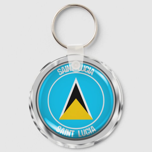 Chaveiro Santo Lucia Round Emblem (Frente)