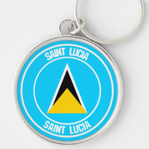 Chaveiro Santo Lucia Round Emblem