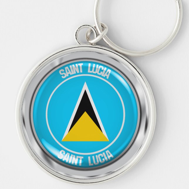 Chaveiro Santo Lucia Round Emblem (Frente)