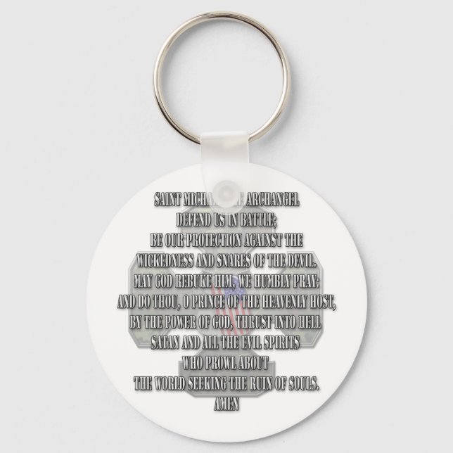 Chaveiro Santo Michael, o Arcanjo (Frente)