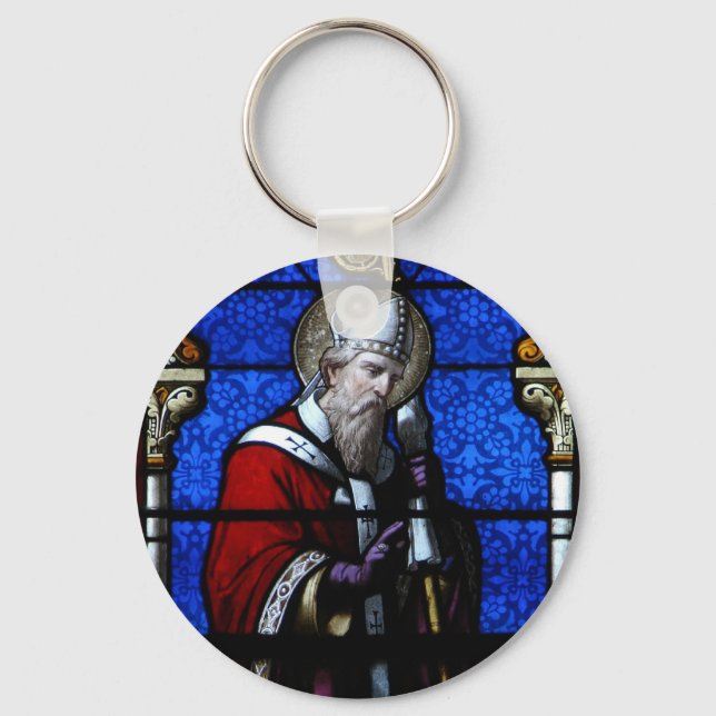 Chaveiro Santo Nicholas Blessings Stainings Glass (Frente)