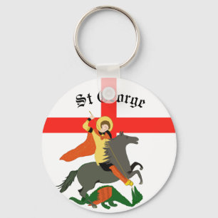 Chaveiro São Jorge e o Dragão e Cruz de São Jorge