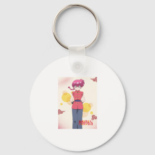 Chaveiro Saotome Ranma Classificação 12 Sticker Estético Re