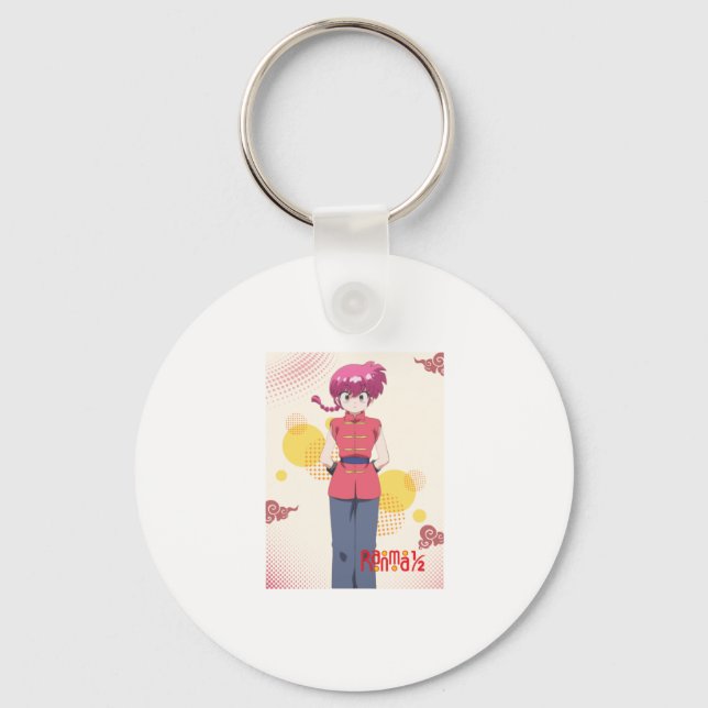 Chaveiro Saotome Ranma Classificação 12 Sticker Estético Re (Frente)