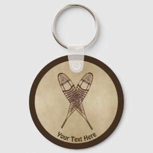 Chaveiro Sapatos De Neve Em Papel Antigo