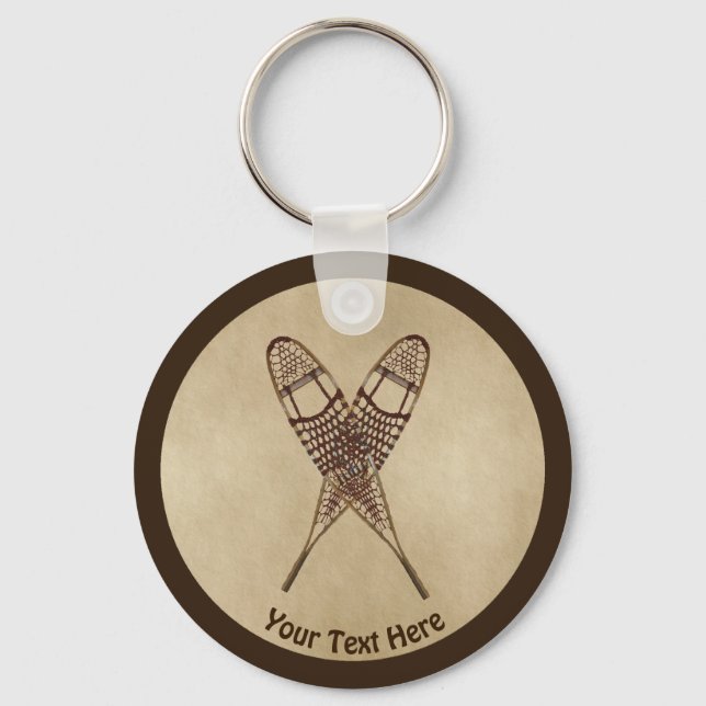 Chaveiro Sapatos De Neve Em Papel Antigo (Frente)