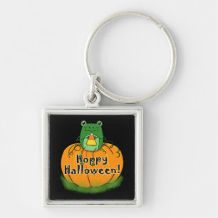 Chaveiro Sapo Alegre de Halloween
