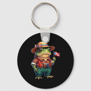Chaveiro Sapo Coqui Engraçado Bandeira de Porto Rico Taino