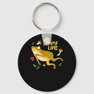 Chaveiro Sapo Feliz Design Mínimo Essencial