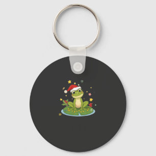 Chaveiro Sapo Festivo Alegria - Sapo de Natal Fofo no Nenúf