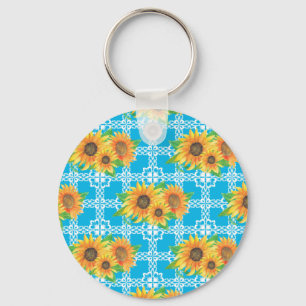 Chaveiro Sapo Floral de Girassol
