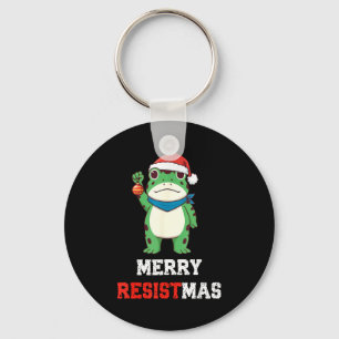 Chaveiro Sapo Litical Engraçado Natal Alegre Resistmas 2025