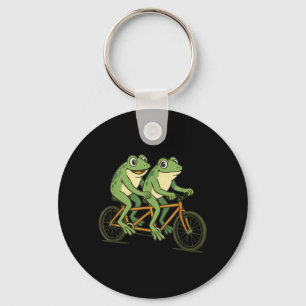 Chaveiro Sapos Bonitos com Bicicleta Tandem para o Verão e