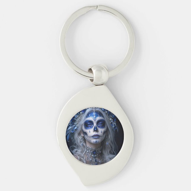 Chaveiro Sapphire Moon Calavera – Dia Celestial do (Frente)