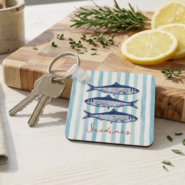 Chaveiro Sardinhas Listras Estética de Pescador (Criador carregado)