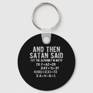 Chaveiro Satan Disse Alfabeto em Matemática Matemática Mate