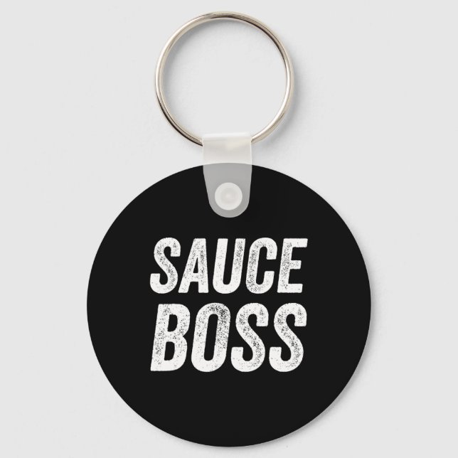 Chaveiro Sauce Boss Chef Bbq Cook Food Humorousa  (Frente)