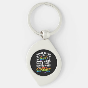 Chaveiro Saudação à Garota Orgulho Lésbico LGBT Camiseta G