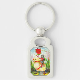 Chaveiro Saudações à Páscoa Whimsical: Cavaleiro sobre o Pi