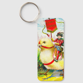 Chaveiro Saudações à Páscoa Whimsical: Cavaleiro sobre o Pi