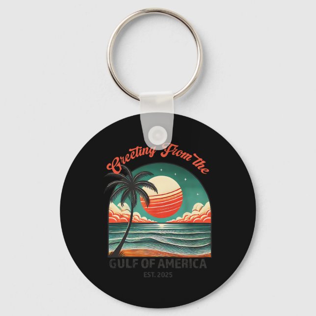 Chaveiro Saudações Do Golfo Da América Dos Eua (Frente)