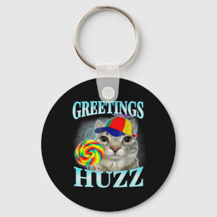 Chaveiro Saudações Huzz Funny Gen Z Gen Alpha Slang Memória