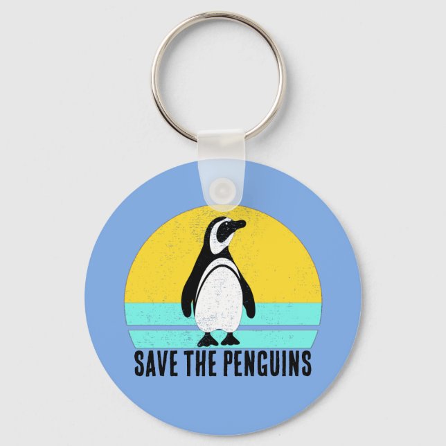 Chaveiro Save The Penguins (Frente)