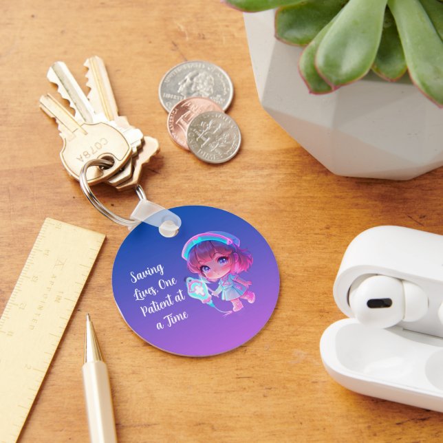 Chaveiro Saving Lives, One Patient at a Time Key Ring (Mesa)