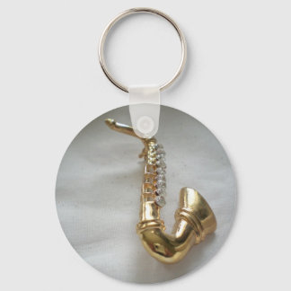 Chaveiro Saxofone Dourado