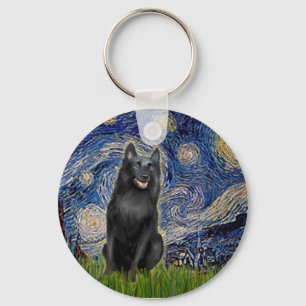 Chaveiro Schipperke 5 - Starry Night