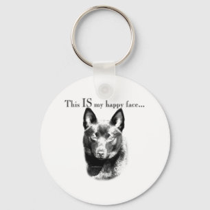 Chaveiro Schipperke Happy Face