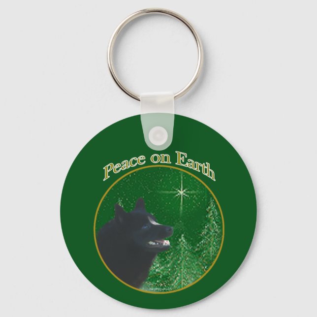 Chaveiro Schipperke Peace (Frente)