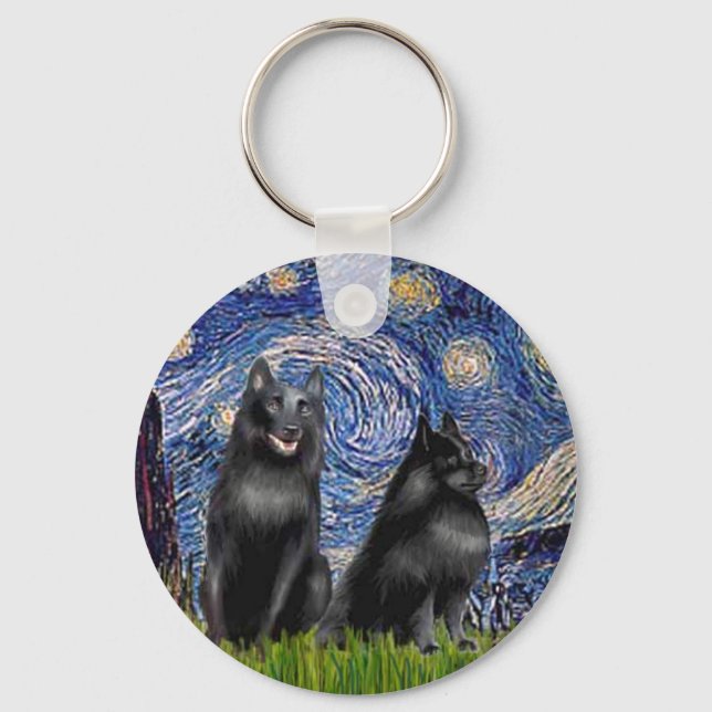 Chaveiro Schipperkees (dois,5&6) - Noite Estrelada (Frente)