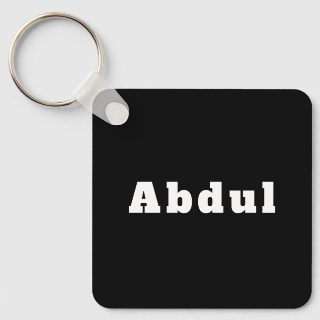 Chaveiro Schlüsselanhänger mit Namen Abdul (Frente)
