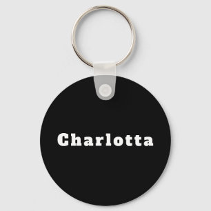 Chaveiro Schlüsselanhänger mit Namen Charlotta