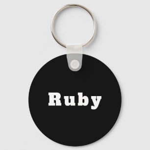 Chaveiro Schlüsselanhänger mit Namen Ruby