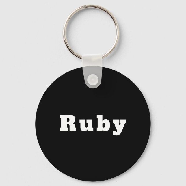 Chaveiro Schlüsselanhänger mit Namen Ruby (Frente)