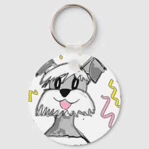 Chaveiro Schnauzer de Chibi