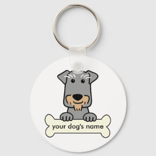 Chaveiro Schnauzer diminuto personalizado