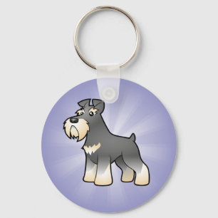 Chaveiro Schnauzer gigante/padrão/diminuto dos desenhos