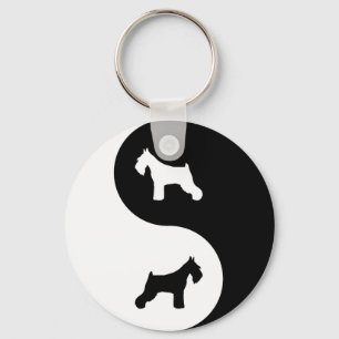 Chaveiro Schnauzer Yin Yang