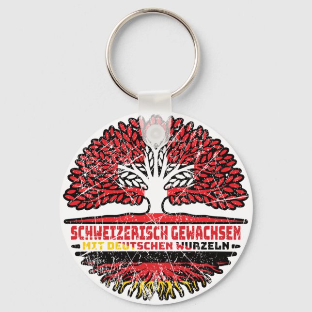 Chaveiro Schweiz Schweizer Deutsch Deutschland Baum Wurzel (Frente)