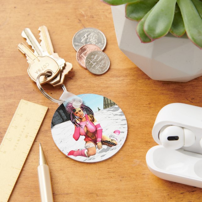 Chaveiro Sci Fi Female Cyborg (Mesa)