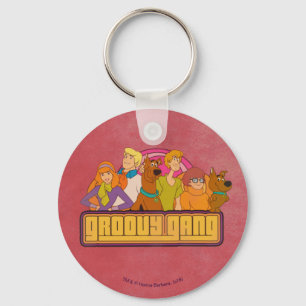 Chaveiro Scooby-Doo "Groovy Gang" - Gráfico de desenho an