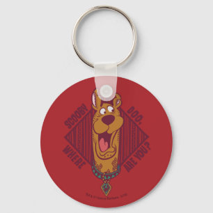 Chaveiro Scooby-Doo onde está você gráfico tribal