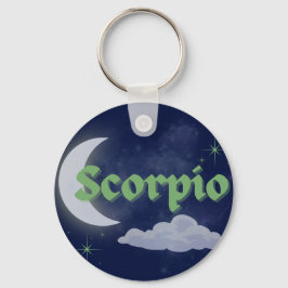 Chaveiro Scorpio Celestial Aestética Dreamy Moon Star